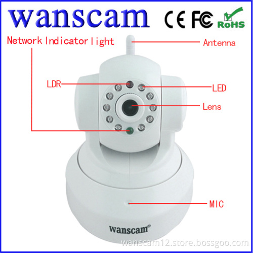 Shenzhen Wanscam JW0015 Smartphone Alarm Surveillance Wifi 32 GB TF Card Safety Camera